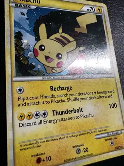 LP Pikachu HGSS HGSS03 Promo Holo black star English pokemon rare card - Image 2