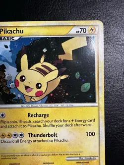 LP Pikachu HGSS HGSS03 Promo Holo black star English pokemon rare card - Image 4