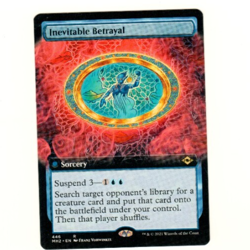 Inevitable Betrayal Extended Art Modern Horizons 2 Magic The Gathering Card - Image 1