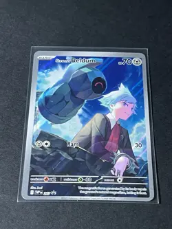 Pokemon TCG Steven's Beldum SVP207 Scarlet & Violet Promo Card Full Art NM - Image 3