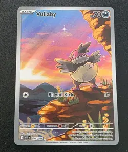 Vullaby 144/086 Illustration Rare Pokemon TCG Card White Flare NM - Image 1