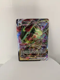 Pokemon TCG Rayquaza VMAX Holo Ultra Rare Card Evolving Skies 111/203 - Image 1