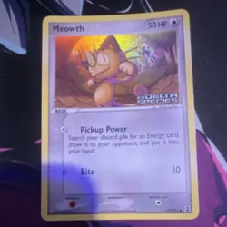 Pokemon EX Delta Species Eevee & Meowth reverse Holo stamped Cards 2005 Lot 2 - Image 3