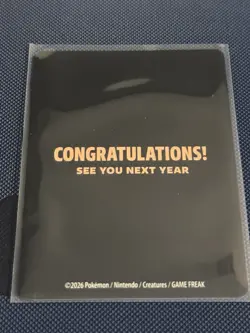 Pokemon Celebratory Fanfare Ace Trainer Insert Card Promo 2025 English - Image 2