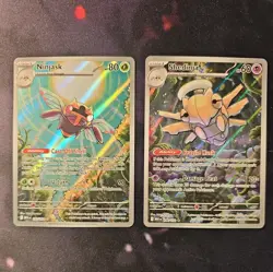 Pokemon Shedinja & Ninjask Illustration Rare 2-Card Lot – MEG NM + Bonus CRD - Image 1