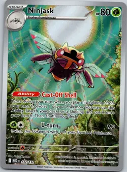 Pokemon Shedinja & Ninjask Illustration Rare 2-Card Lot – MEG NM + Bonus CRD - Image 3