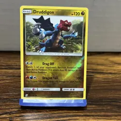 Pokemon Druddigon 157/236 Basic Dragon Card HP 120 ATK 100 Regular Finish - Image 2