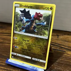 Pokemon Druddigon 157/236 Basic Dragon Card HP 120 ATK 100 Regular Finish - Image 4