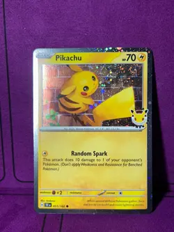 Pikachu Cosmos Holo Promo Card + Coin 💫Swirl🌀(Pokemon Day 2026) - Image 2