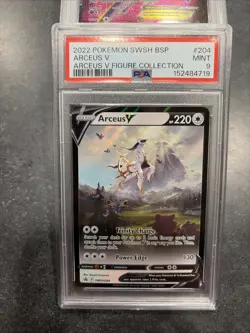 PSA 9 Arceus V SWSH204 Sword & Shield Black Star Promo Pokemon Card - Image 1