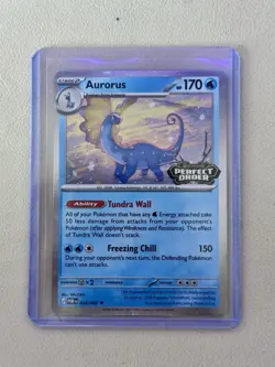 1x Pokemon Aurorus Perfect Order Promo Holo Card 024/088 Stage 2 TCG - Image 1