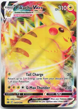 Pikachu VMAX Promo SWSH: Sword & Shield Promo Cards SWSD Lightning Holo SWSH286 - Image 1