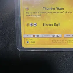 Pikachu SM76 Shining Legends Holo Black Star Promo Pokemon Card - Image 2