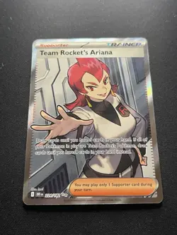 Pokemon TCG Destined Rivals Team Rockets Ariana Full Art Card 224/182 - Image 1