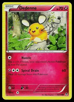 Pokemon Card Phantom Forces Dedenne 70/119 Common - Image 1