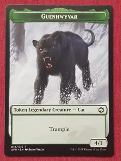 MTG - Guenhwyvar Token Treasure Token - Foil, Adventures in the Forgotten Rea - Image 1