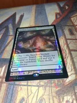 MTG FOIL Verdant Catcombs Zendikar Expeditions NM - Image 2