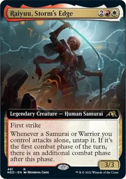 Raiyuu, Storm's Edge (Extended Art) 491 Rare Kamigawa: Neon Dynasty Near Mint - Image 1