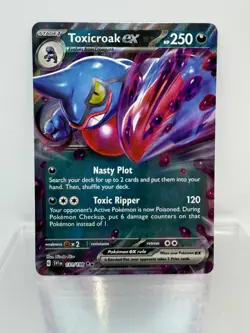 Pokemon TCG: Scarlet & Violet Base Set - Toxicroak ex (Holo 131/198 SV1EN) - Image 1