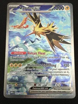 Pokemon TCG Scarlet & Violet 151 Zapdos ex 202/165 - Image 1