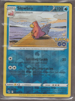Slowbro 020/078 Pokemon GO Uncommon Reverse Holo Pokemon TCG Card - Image 1