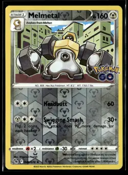 Melmetal 046/078 Holo Pokemon GO NM EN-1217 - Image 1