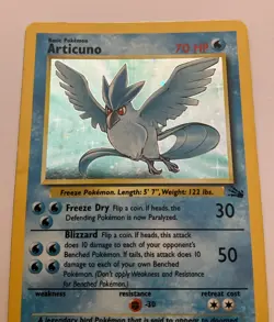 Articuno 2/62 Holo Fossil 1999 Pokemon TCG - Image 3