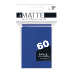 2 packs of 60 (120) Ultra PRO Pro-Matte Blue Small Sized Card Sleeves - Image 1