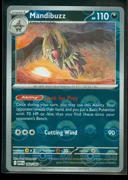 Pokemon MANDIBUZZ 064/086 - White Flare - Poke Ball Pattern - MINT - Image 1