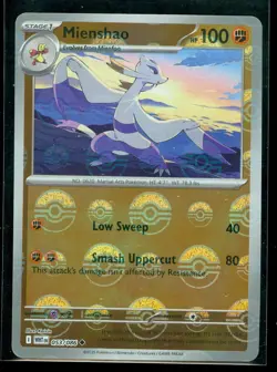 Pokemon MIENSHAO 053/086 - White Flare - Poke Ball Pattern - MINT - Image 1