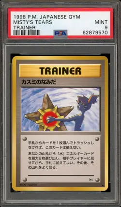 Pokemon Misty's Tears Gym Japanese PSA 9 Mint - Image 1