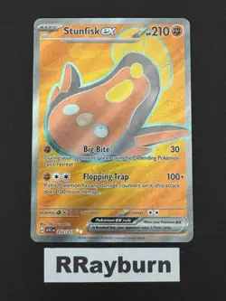 Pokemon Stunfisk ex 252/217 Me: Ascended Heroes Ultra Rare Holo - Image 1