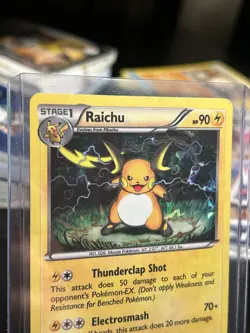 Pokemon Raichu 049/162 Deck Exclusives Cracked Ice Holo Stage 1 90 HP English - Image 2