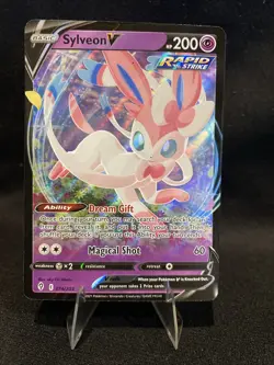 2021 Pokemon Evolving Skies Sylveon V Ultra Rare #074/203 Near Mint - Image 1