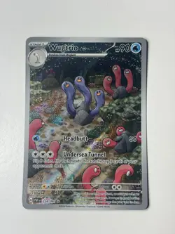 Pokemon TCG Wugtrio 224/091 SV: Paldean Fates Illustration Rare Holo 90 HP Eng - Image 1