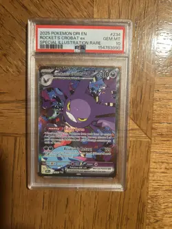 PSA 10 Rocket'S Crobat Ex SIR #234 2025 Pokemon Destined Rivals 143648065 - Image 2