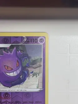 Pokemon TCG Sword And Shield "Gengar" 085/202 REVERSE HOLO RARE - Image 3