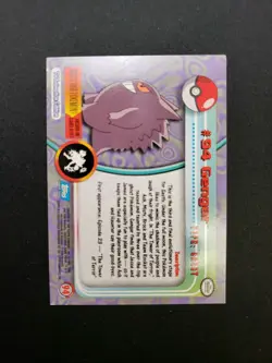 Topps Pokemon Gengar #94 2000 TV Animation Edition Non-Holo Blue Logo MP - Image 2
