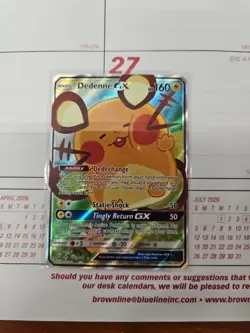 Pokemon Dedenne GX Promo Alternate Art Holo 195A/214 Basic Lightning 2020 - Image 1