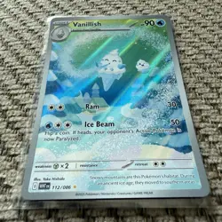 POKEMON TCG VANILLISH 112/086 ILLUSTRATION RARE SV: WHITE FLARE - Image 2