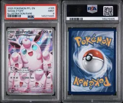 2025 Pokemon TCG Phantasmal Flames Wigglytuff IR Holo 105/094 PSA 9 - Image 3