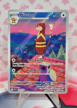 Watchog 153/086 White Flare WHT Illustration Rare Pokemon TCG NM - Image 1