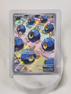Pokemon Roggenrola Illustration Rare Holo 127/086 Sv: White Flare English NM - Image 1