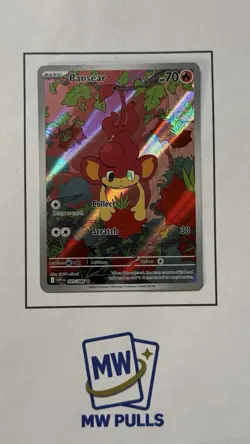 Pokemon Pansear 099/086 Sv: White Flare Illustration Rare Full Art Holo TCG - Image 1