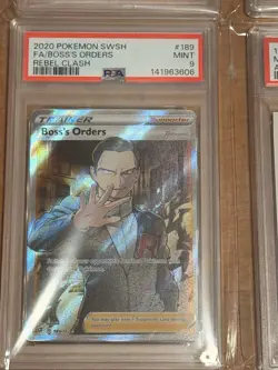 2020 POKEMON SWORD & SHIELD REBEL CLASH #189 FA/BOSS'S ORDERS REBEL CLASH PSA 9 - Image 3