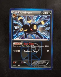 Pokemon Umbreon Plasma Freeze Non-Holo Card 64/116~LP - Image 2