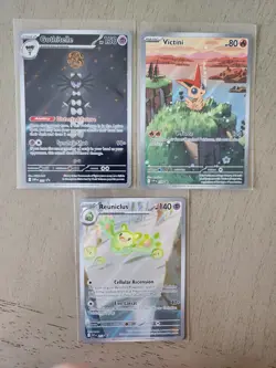 Pokemon Black Bolt White Flare Black Star Promos Victini, Gothitelle, Reuniclus - Image 1