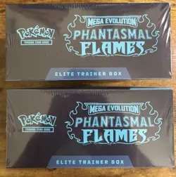 Lot of 2 Pokemon TCG Mega Evolution Phantasmal Flames ETB - New Sealed - Image 3