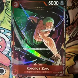 Bandai Roronoa Zoro ST01-013 Holo Starter Deck One Piece CCG 5000 English - Image 1