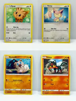 Pokemon TCG Lot 14 Card Bundle from 2016-2018, HEAVILY PLAYED CARDS - Image 1